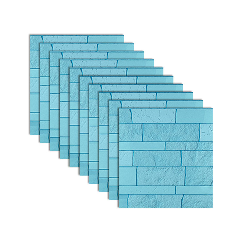 BowLift | Industrial 3D Brick Wall Plank Bathroom Living Room Wall Panel Set of 10