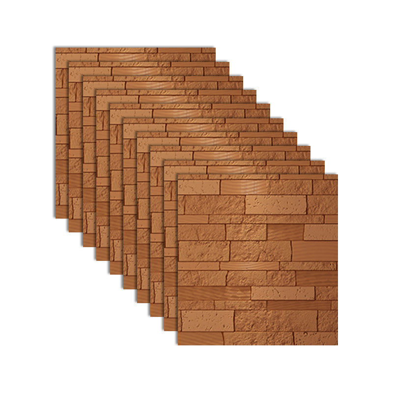 BowLift | Industrial 3D Brick Wall Plank Bathroom Living Room Wall Panel Set of 10