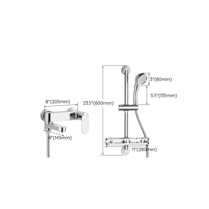 BowLift | Modern Lever Mixer Bathtub Faucet Wall Mounted Bathtub Faucet