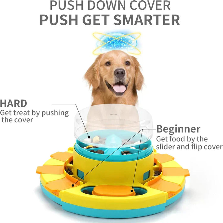 PuzzleFeast Pet Feeder - Interactive Feeding Game for Pets Bowlift