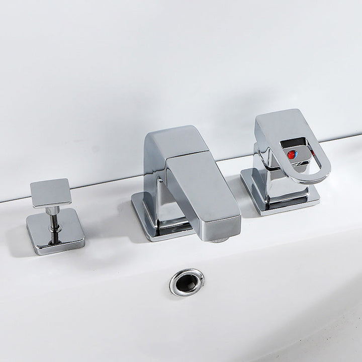 BowLift | Wall Mounted Faucet Brass Lever Handle Bathroom Faucet Hand Shower
