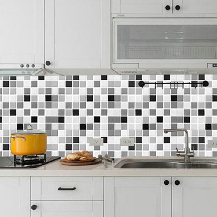 BowLift | PVC Peel & Stick Mosaic Tile Square Shape Mosaic Tiles Wallpaper