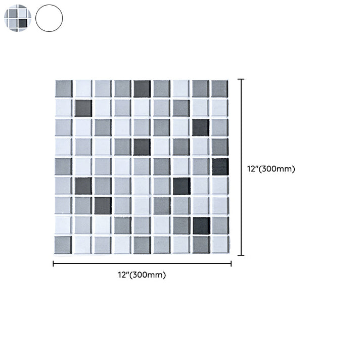 BowLift | PVC Peel & Stick Mosaic Tile Square Shape Mosaic Tiles Wallpaper