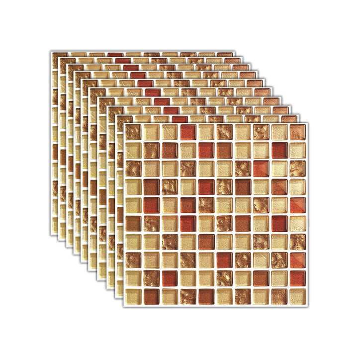 BowLift | Mosaic Tile Wallpaper PVC Waterproof Peel and Stick Wall Tile with Square Shape