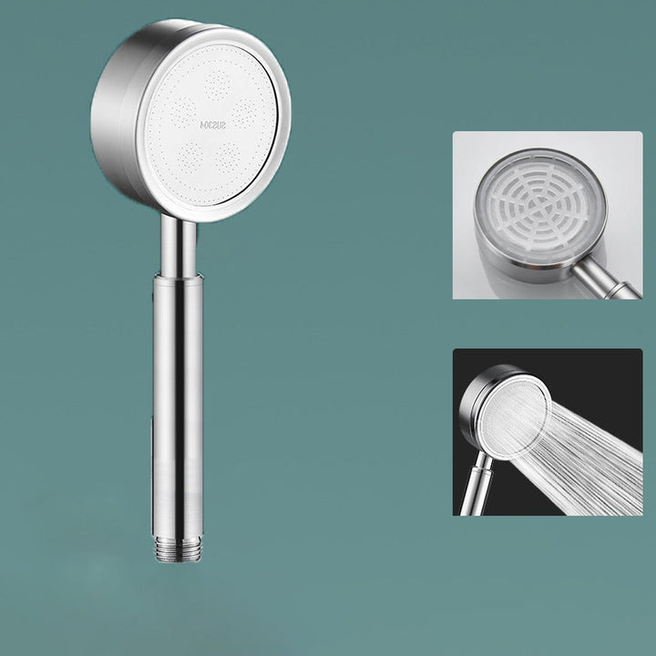 BowLift | Modern Shower Head Stainless Steel Round Metal Handheld Shower Head