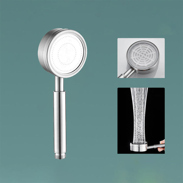 BowLift | Modern Shower Head Stainless Steel Round Metal Handheld Shower Head