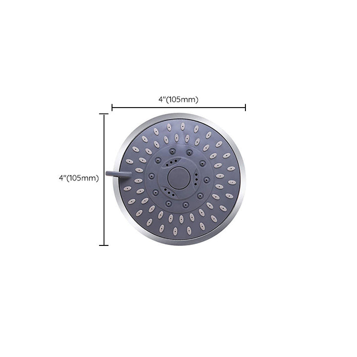 BowLift | 5 Sprays Shower Head Wall Mounted Silver Round Fixed Shower Head