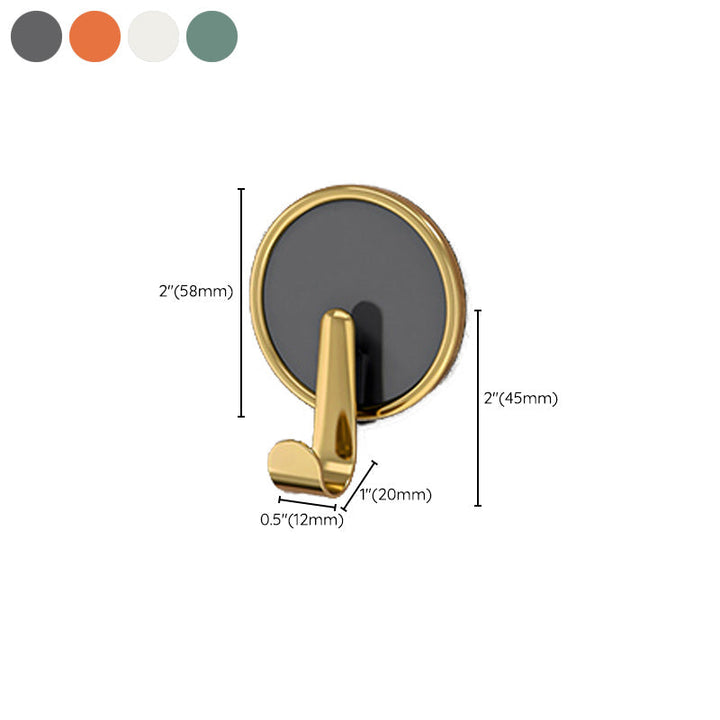 BowLift | Contemporary 8-piece bathroom set 2.91 inch high bathrobe hooks