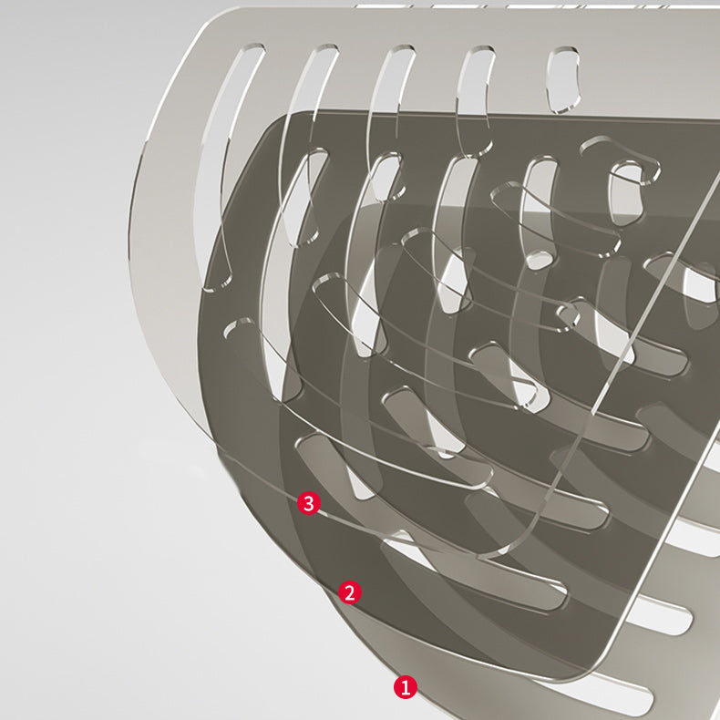 BowLift | Contemporary bathroom accessory set 3-piece bath shelf with hooks