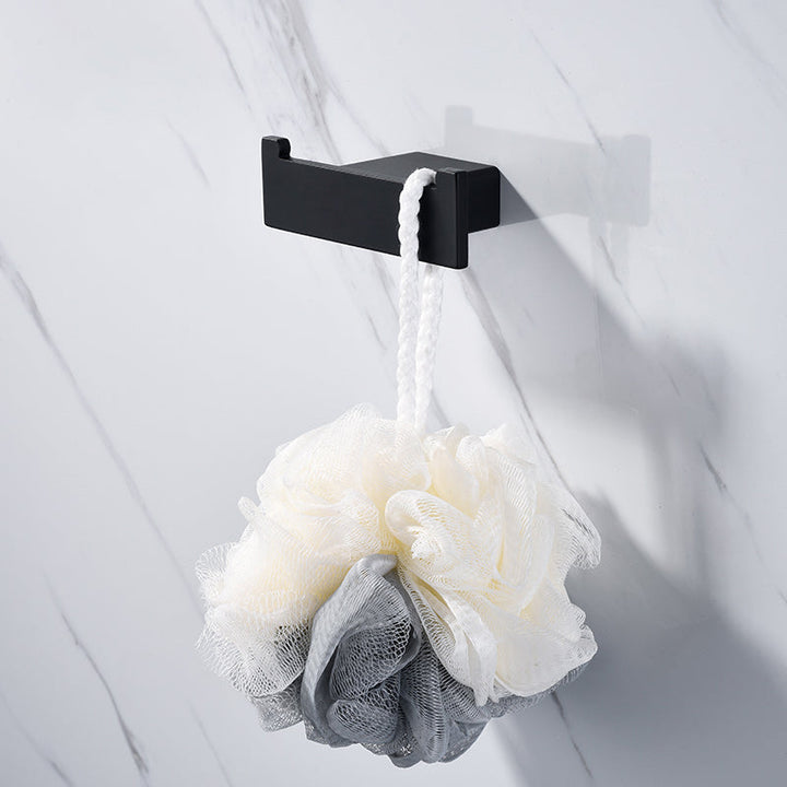 BowLift | 5-piece Modernism Bathroom Accessory Set in Matte Black Stainless Steel
