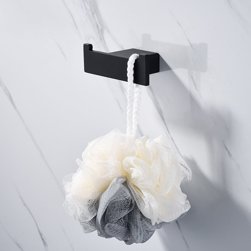 BowLift | 5-piece Modernism Bath Accessory Set in Matte Black Stainless Steel