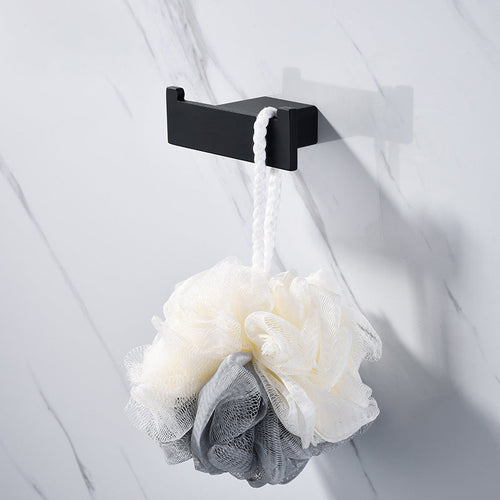 BowLift | 5-piece Modernism Bath Accessory Set in Matte Black Stainless Steel