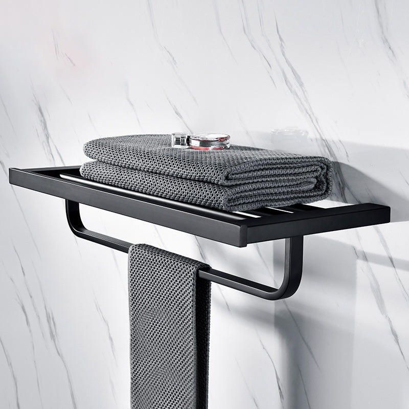 BowLift | 5-piece Modernism Bathroom Accessory Set in Matte Black Stainless Steel