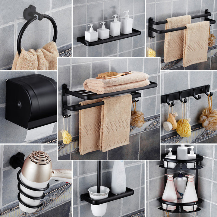 BowLift | Modern Bathroom Accessories Hardware Set Black Accessories Hardware Set