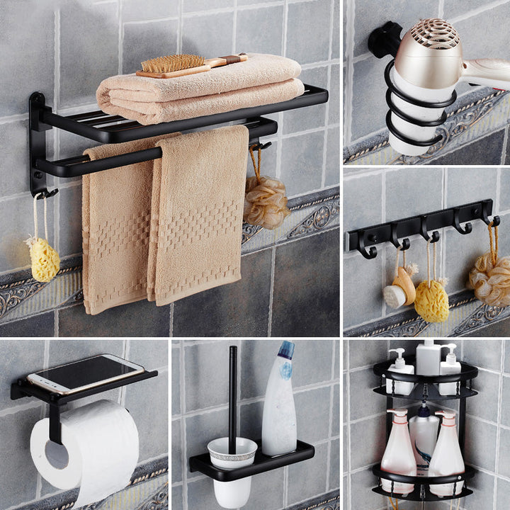 BowLift | Modern Bathroom Accessories Hardware Set Black Accessories Hardware Set