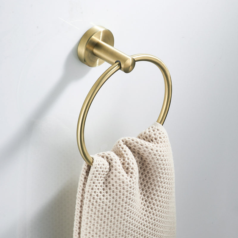 BowLift | Traditional Brushed Brass Bathroom Accessories As Individual Piece Or In Set made of Metal