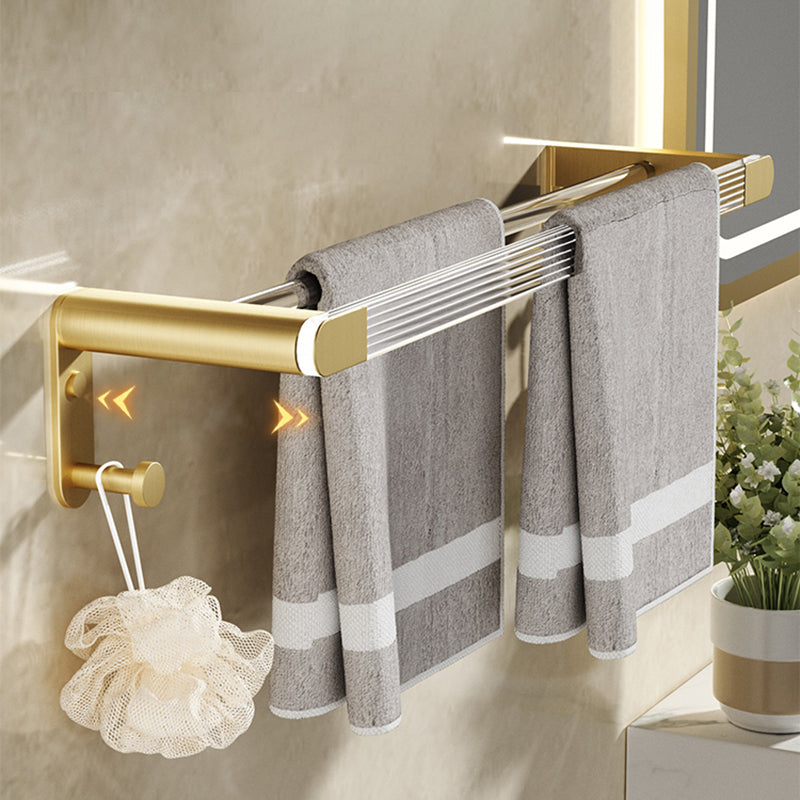 BowLift | Modern Bathroom Accessory Set made of Gold Metal and Acrylic Bath Accessory Set