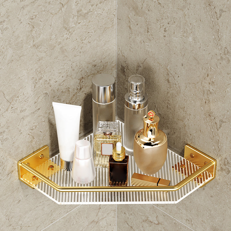BowLift | Modern Bathroom Accessory Set made of Gold Metal and Acrylic Bath Accessory Set