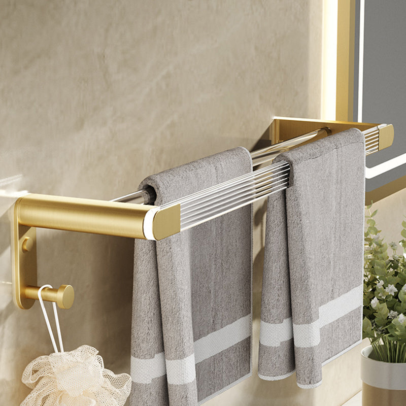 BowLift | Modern Bathroom Accessory Set made of Gold Metal and Acrylic Bath Accessory Set