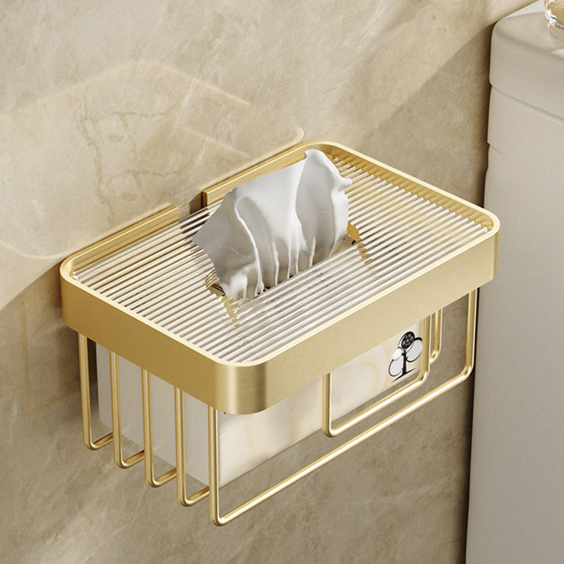 BowLift | Modern Bathroom Accessory Set made of Gold Metal and Acrylic Bath Accessory Set