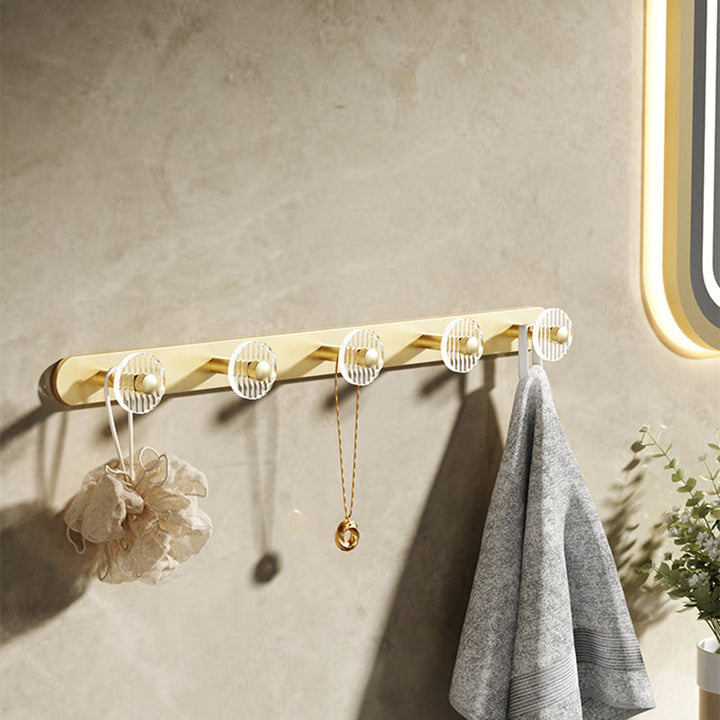 BowLift | Modern Bathroom Accessory Set made of Gold Metal and Acrylic Bath Accessory Set
