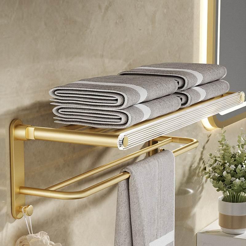 BowLift | Modern Bathroom Accessory Set made of Gold Metal and Acrylic Bath Accessory Set