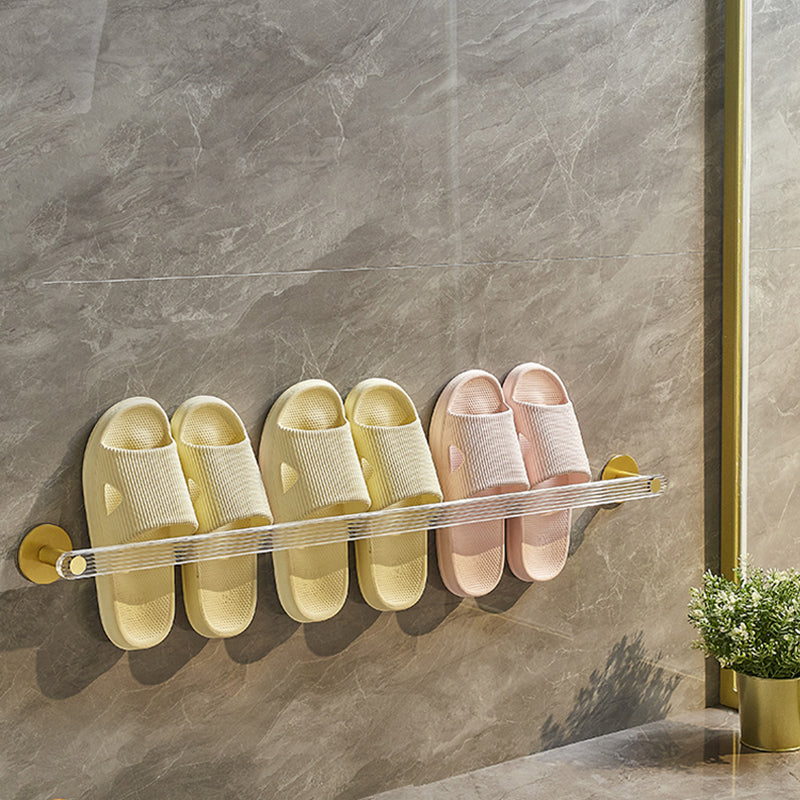 BowLift | Modern Bathroom Accessory Set made of Gold Metal and Acrylic Bath Accessory Set