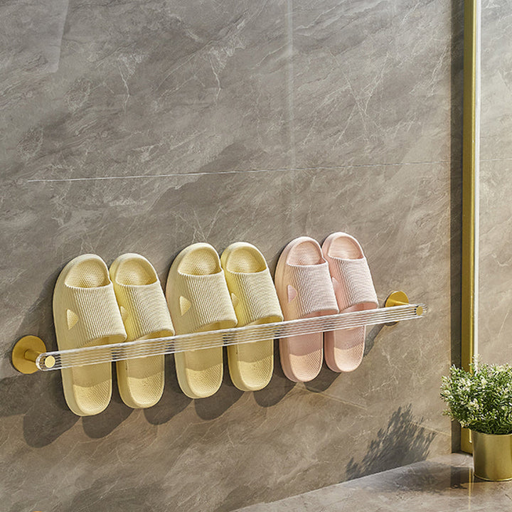 BowLift | Modern Bathroom Accessory Set made of Gold Metal and Acrylic Bath Accessory Set