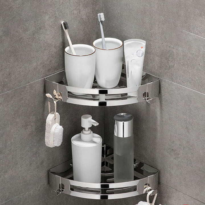 BowLift | Modern Bathroom Accessory Hardware Set Silver Bathroom Hardware Set