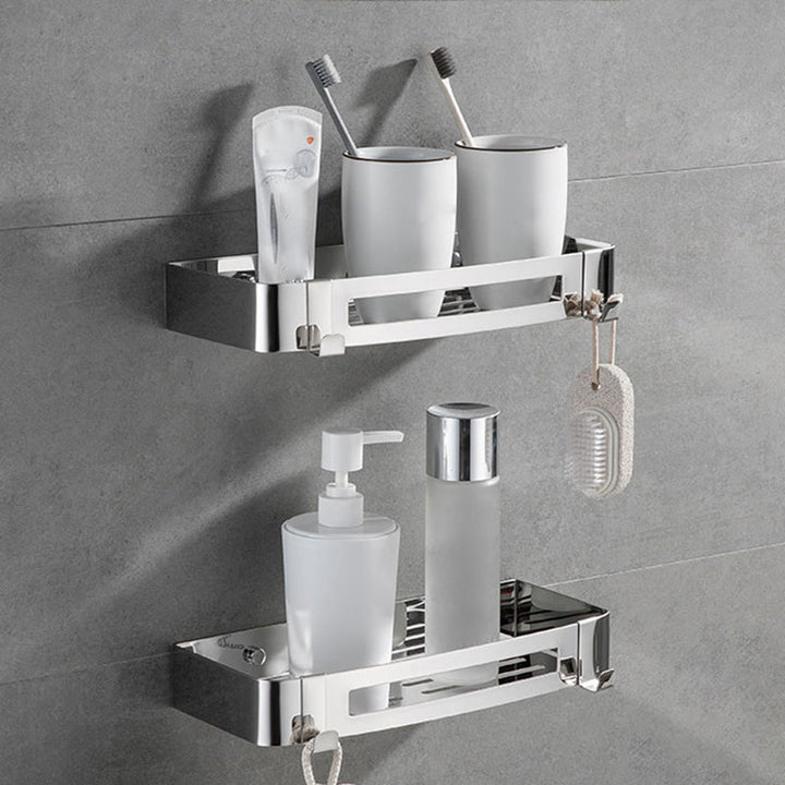BowLift | Modern Bathroom Accessory Hardware Set Silver Bathroom Hardware Set