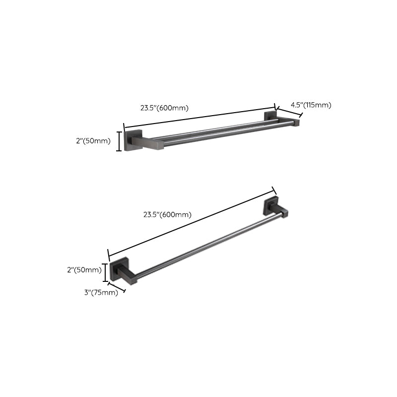 BowLift | Modern Bathroom Accessories Hardware Set Gray Bathroom Hardware Set
