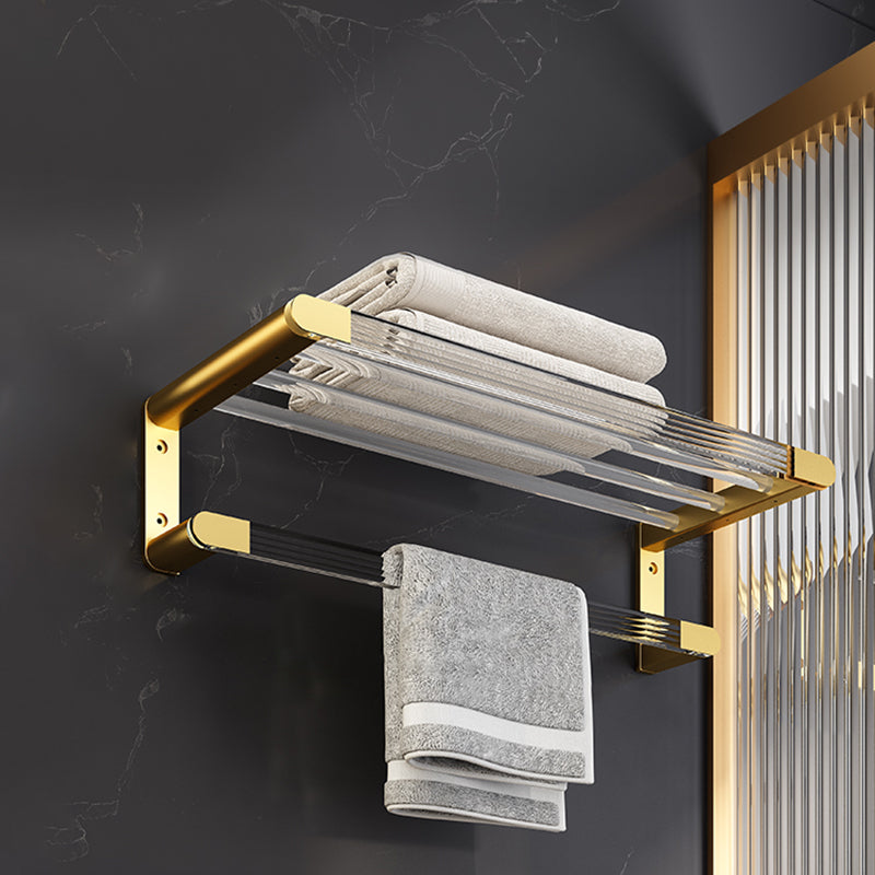 BowLift | 6-piece bathroom accessory set made of gold-colored metal bathroom hardware set