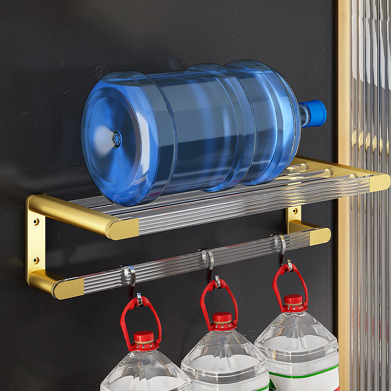 BowLift | 6-piece bathroom accessory set made of gold-colored metal bathroom hardware set