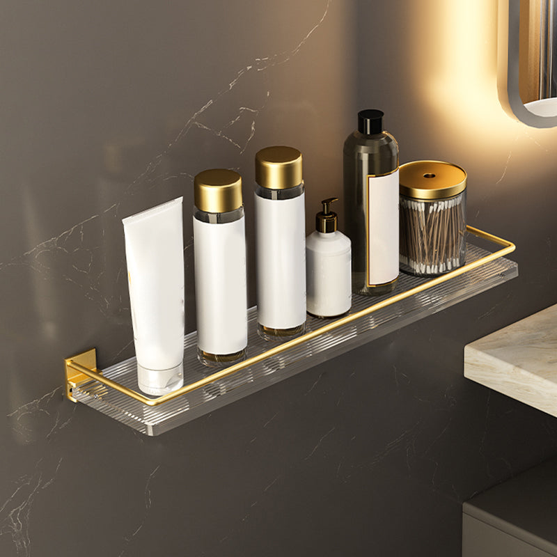 BowLift | 6-piece bathroom accessory set made of gold-colored metal bathroom hardware set