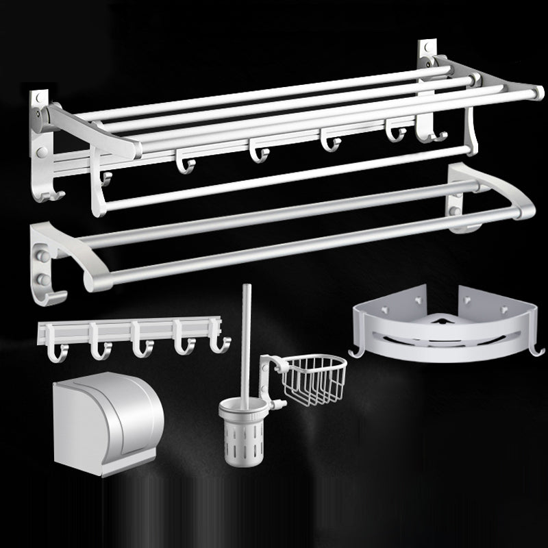 BowLift | Modern Bathroom Accessories Hardware Set Silver Bathroom Accessories Kit