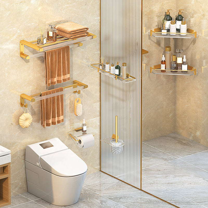 BowLift | Modern 7-piece Bathroom Accessory Set Metal Bathroom Set in Gold