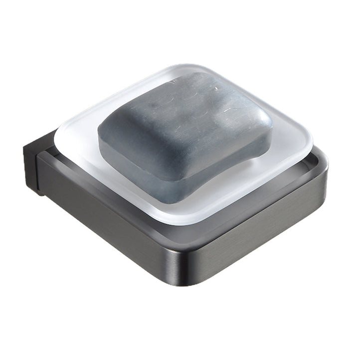 BowLift | Gray metal modern bathroom accessories as a single item or as a set