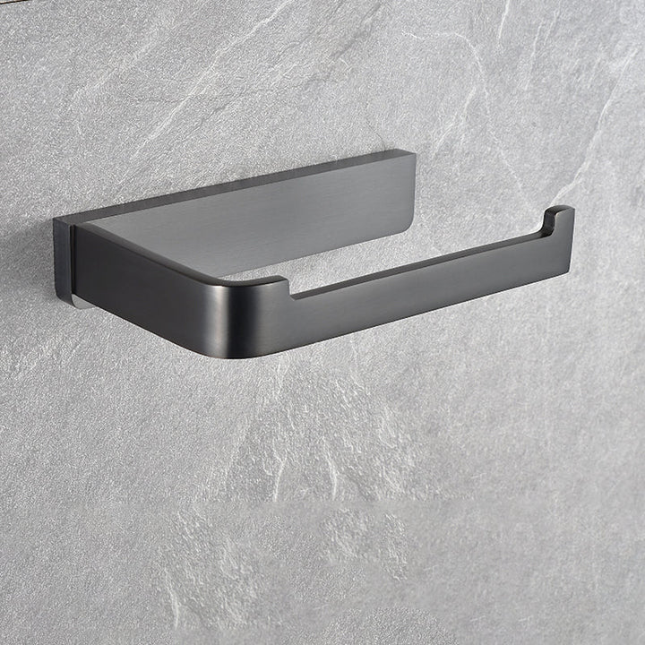 BowLift | Gray metal modern bathroom accessories as a single item or as a set