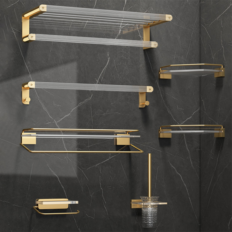 BowLift | Modern Bathroom Accessories Set Bathroom Shelf Gold Towel Holder Bathroom Hardware Set