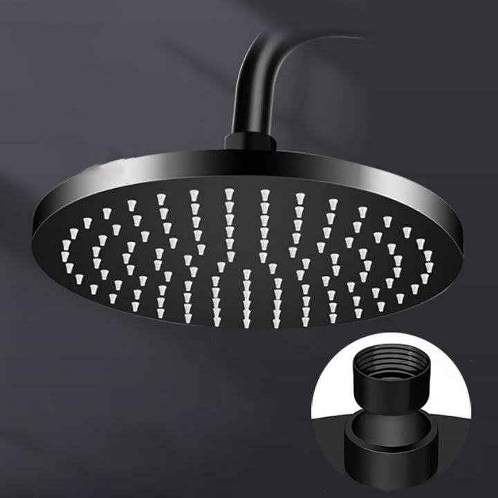 BowLift | Metal Shower Combo Contemporary Fixed Shower Head with Round and Rectangular Shape