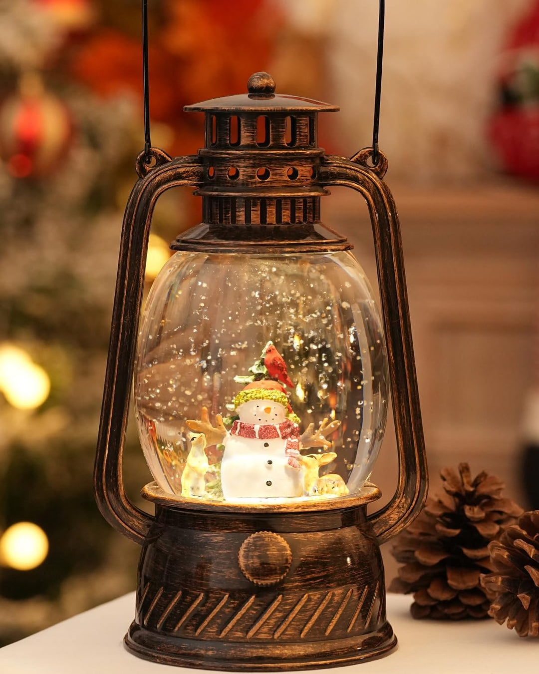 BowLift | Autumn Gloss Decorative Lamp with Pumpkins – Warm LED Light and 6-Hour Timer