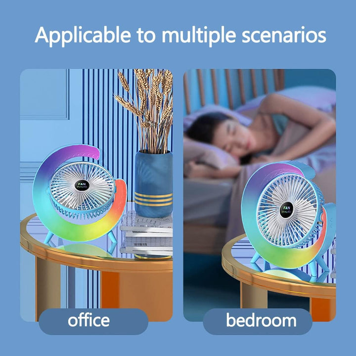 Multifunctional Colorful desktop small fan | Bowlift