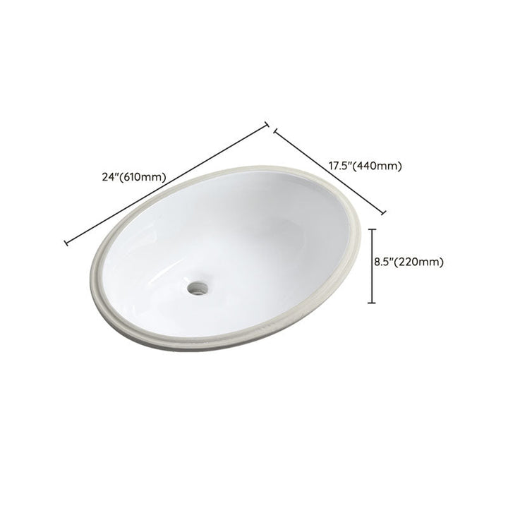 BowLift | Modern Oval Washstand Ceramic Table Installation Sink Bathroom