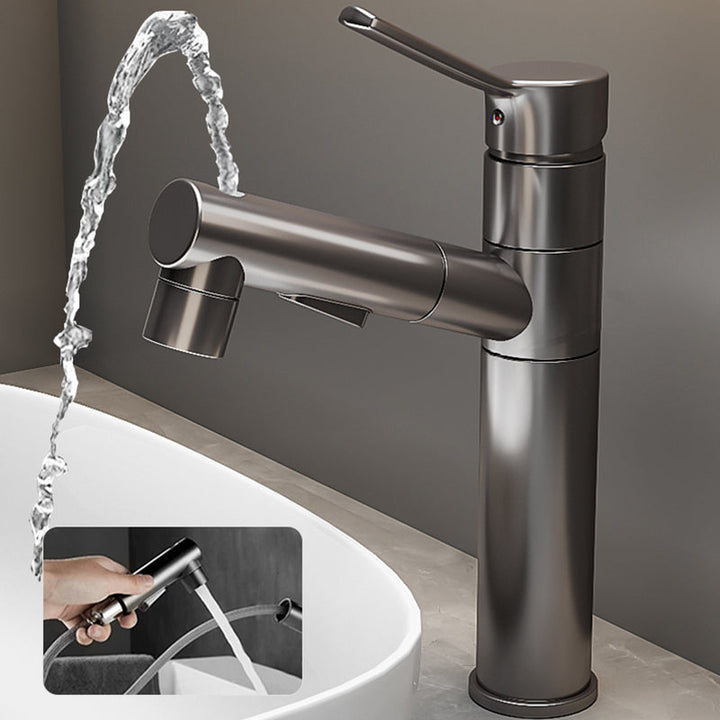 BowLift | Contemporary bathroom sink faucet single-handle swivel spout sink faucet