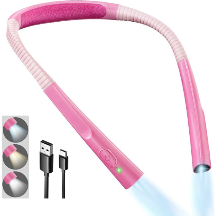BowLift | LED Neck Reading Lamp, Book Light for Reading in Bed, 3 Colors, 6 Brightness Levels, Flexible Arm, Rechargeable, Durable, Perfect for Reading, Knitting, Camping, Repairing
