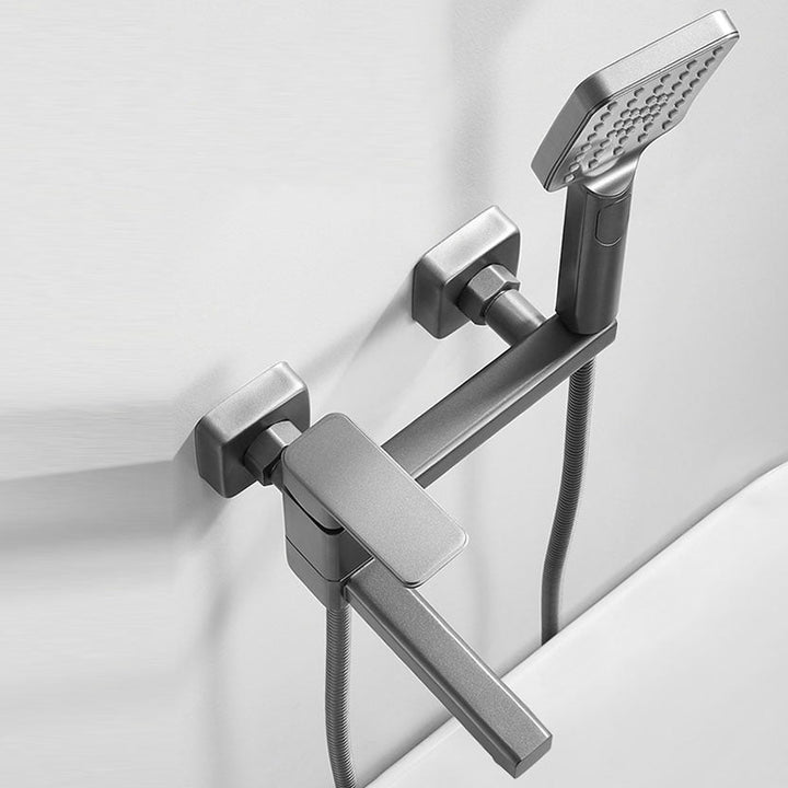 BowLift | Modern Bathtub Faucet Copper with Handheld Shower Wall-Mounted Bathtub Filler