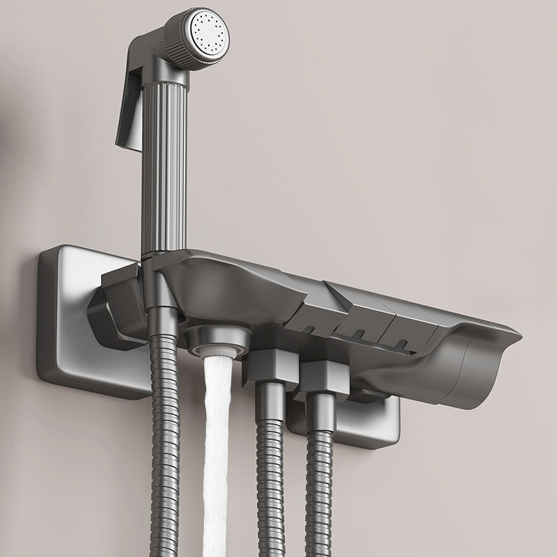 BowLift | Push-button shower system wall mounting hand shower square shower system with shower hose