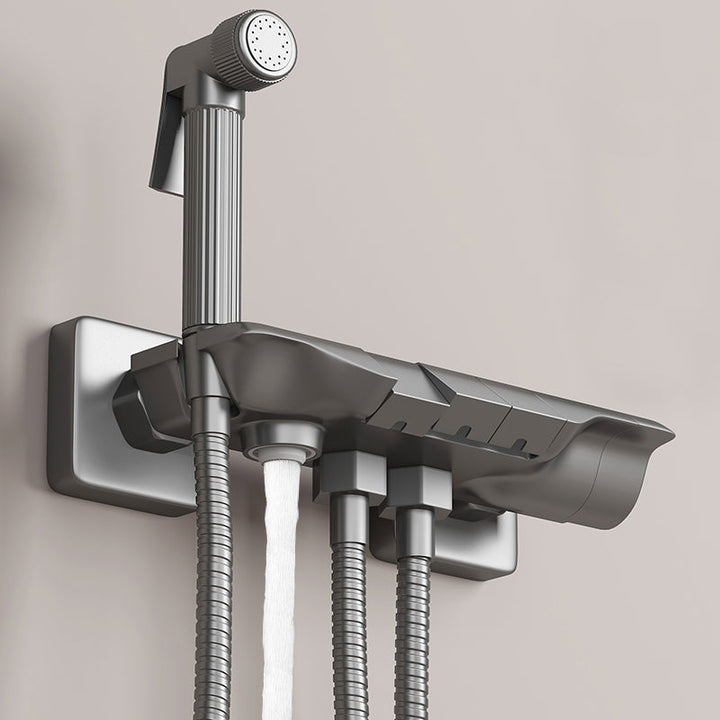 BowLift | Push-button shower system wall mounting hand shower square shower system with shower hose