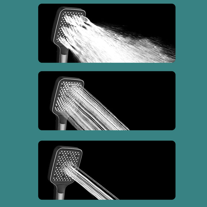 BowLift | Push-button shower system wall mounting hand shower square shower system with shower hose