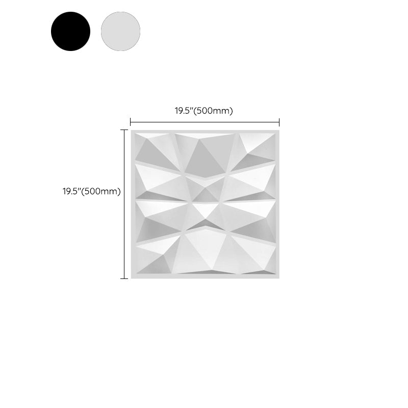 BowLift | Modern Tin Back Wall Panel Smooth Upholstered Wall Ceiling in Black and White